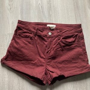 Maroon shorts